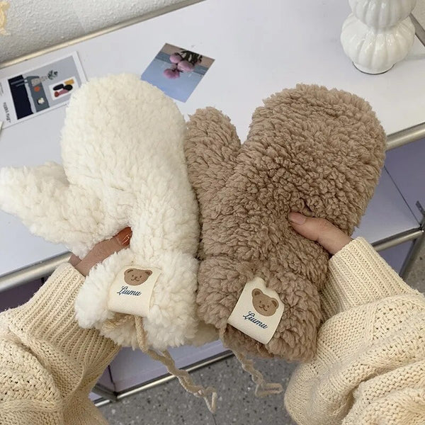 Kawaii Plush Warm Mittens/Gloves.