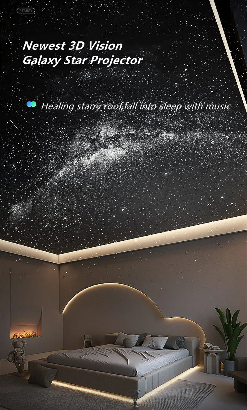 High Quality 3D Wireless Planetarium Projector with Stereo BT Speaker