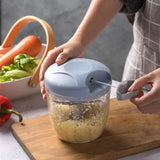 500ML Or 900ML Manual Vegetable Onion Garlic Meat Pull Chopper