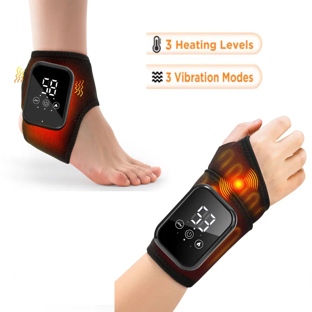 Rechargeable Electric 5 Levels Hot Compress Heating Wrist Or Ankle Guards
