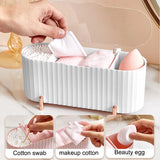 Vanity Organizer For Cotton Pads To Remove Makeup