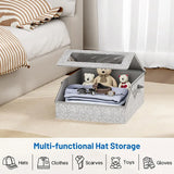 Dustproof Hat Organizer With Lid