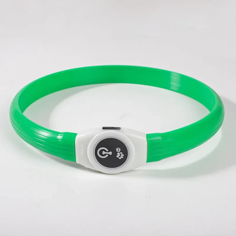 Led/USB Luminous PVC Waterproof Collar For Large Medium Or Small Pets