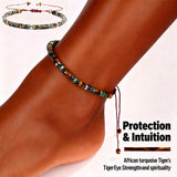 Women's Adjustable Rope Closure Beach Anklet