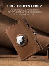 Men's Genuine Leather RFID Wallet With Coin Pocket