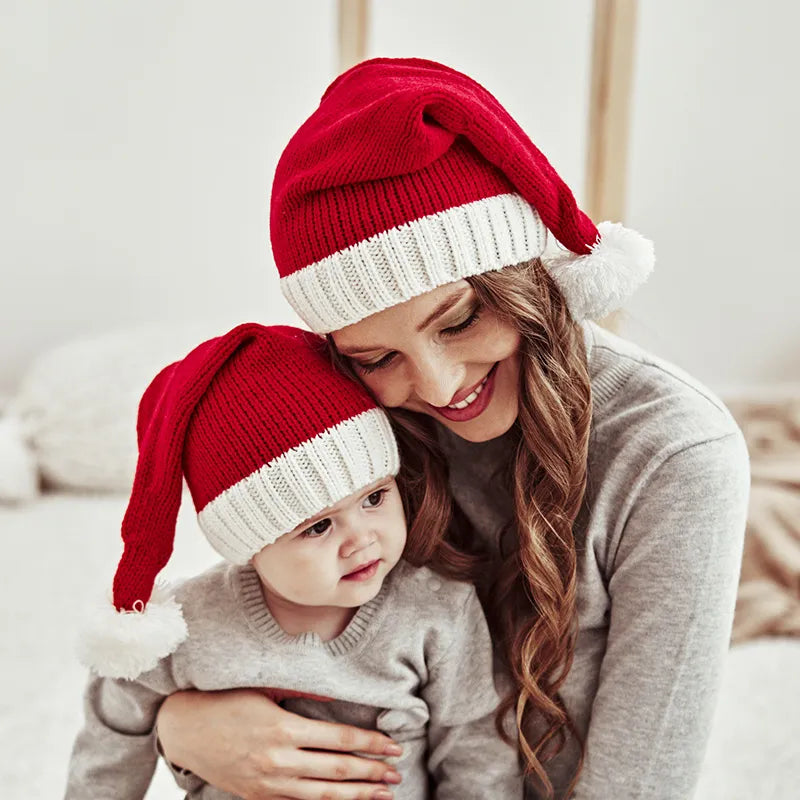 Parent-Child Winter Warm Christmas Hat.