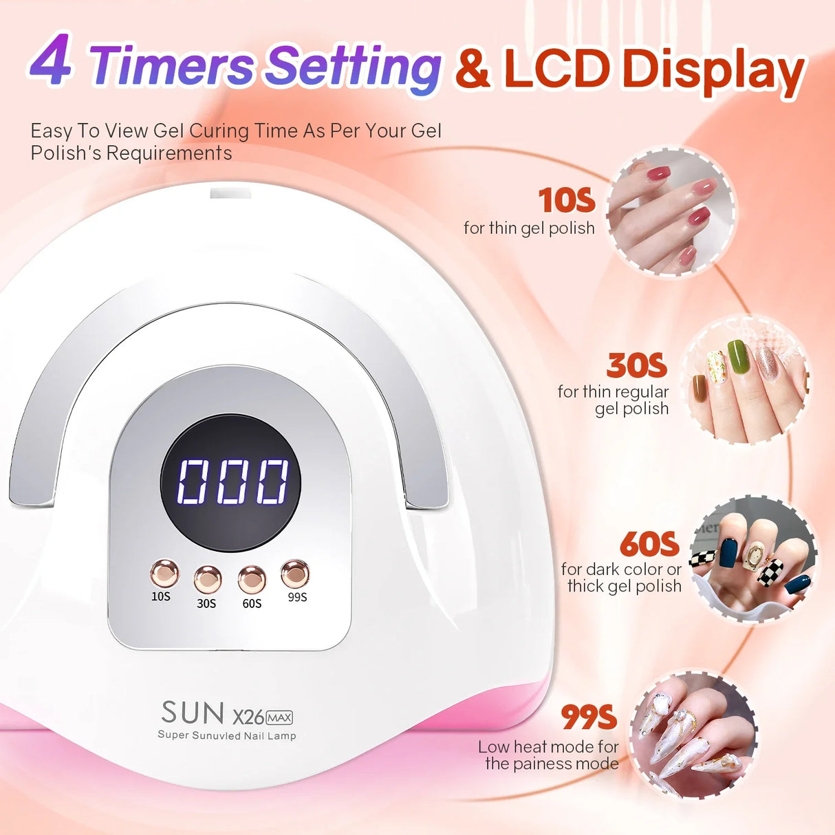 380W UV/ 81LED Manicure Lamp With Handle
