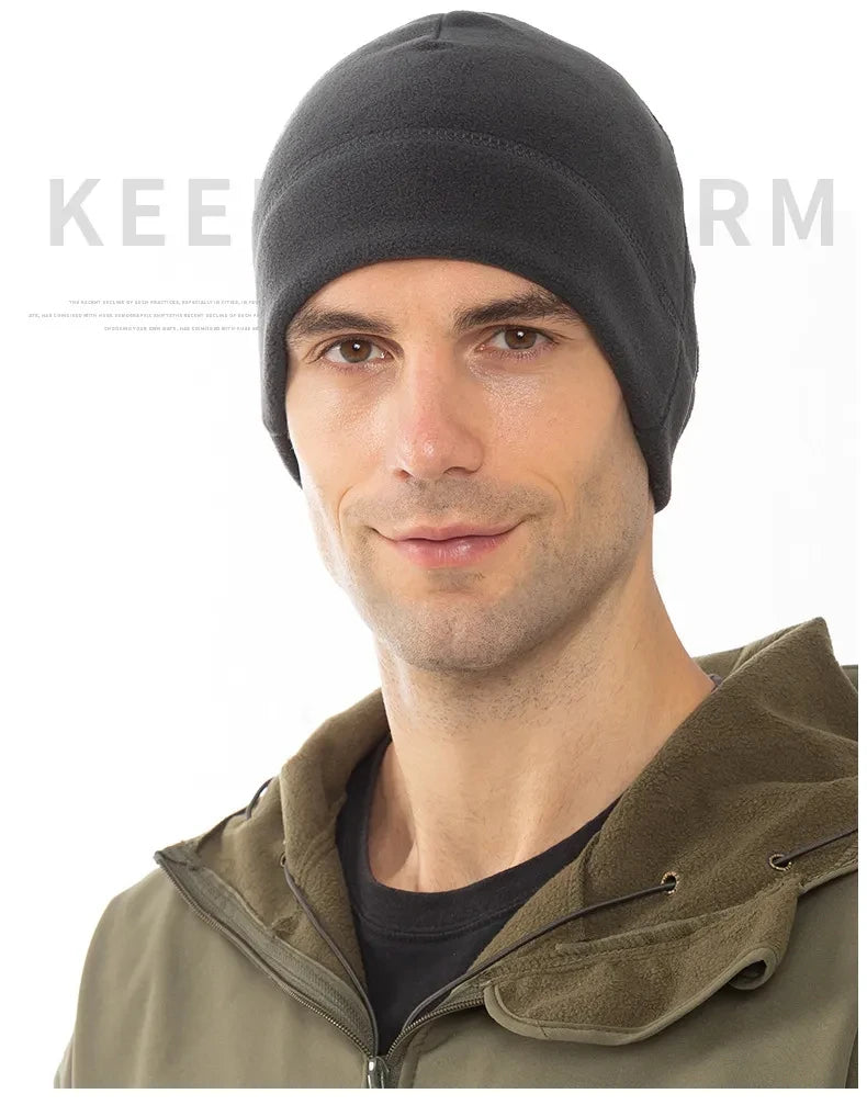 Unisex Windproof Polar Fleece Beanie