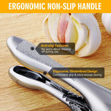 Stainless Steel 2 in 1 Garlic Press