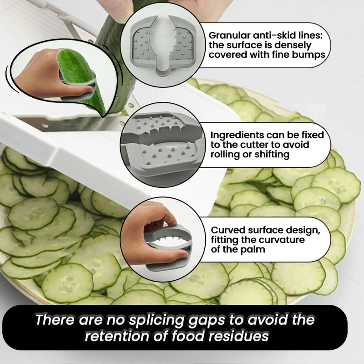 Non Slip Protective Finger Guard for Mandoline Slicer