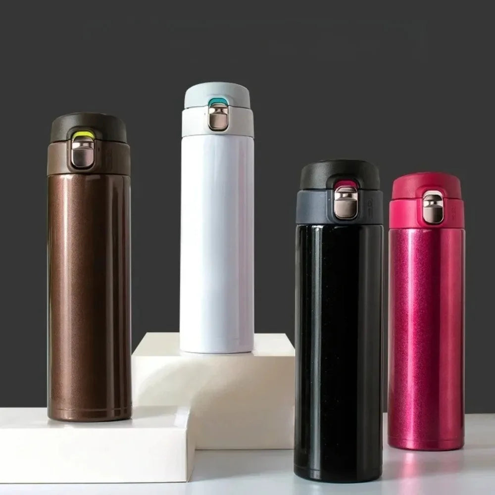 500M/16 Oz Insulated Stainless Steel BPA Free Leakproof Water Bottle