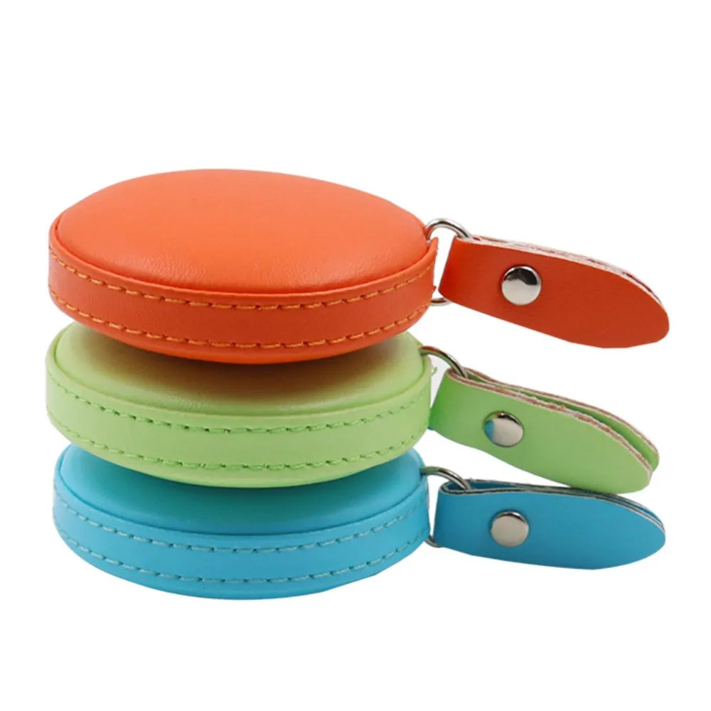 Leather Retractable Measuring Tape In Centimeters And Inches