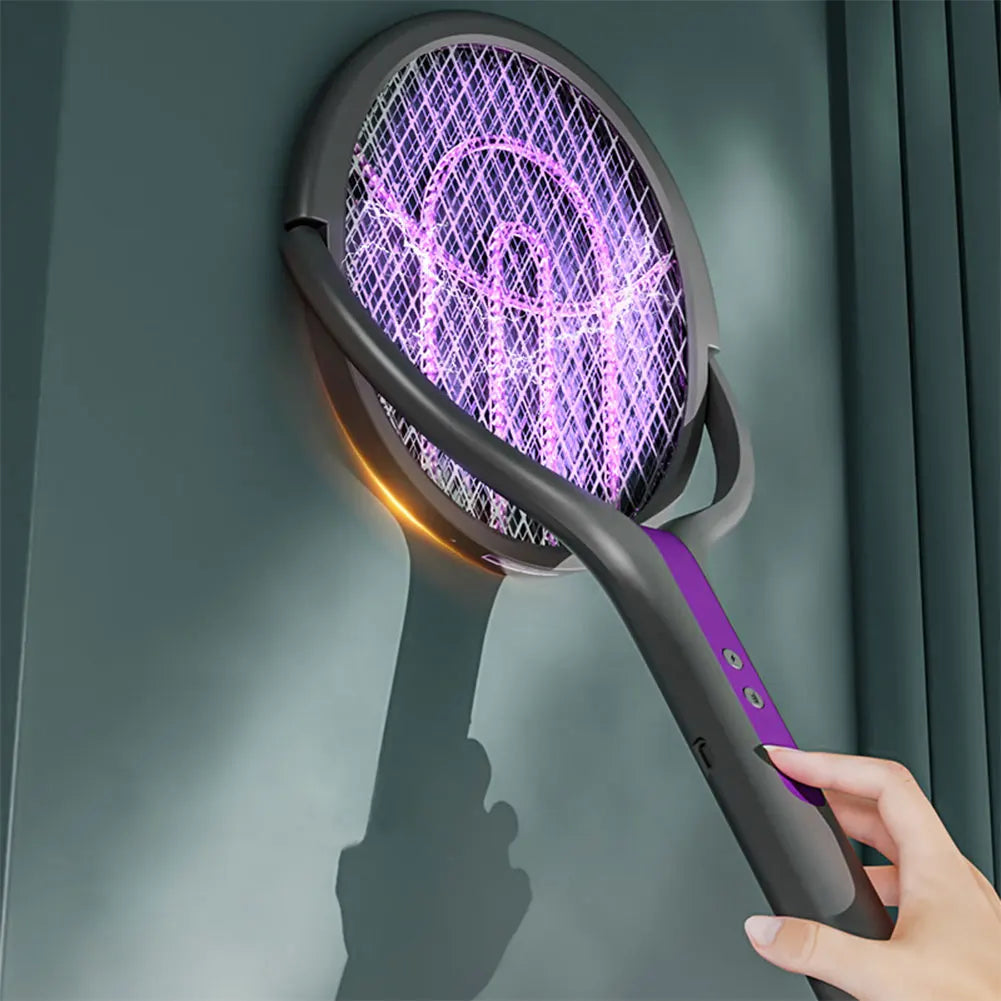 Rechargeable Long Or Short Electric 2 in 1 Fly And Mosquito Zapper With Rotating Head