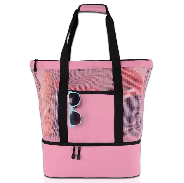 Women Mesh Transparent Beach Bag