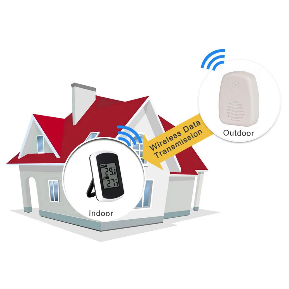 Digital  LCD Wireless Indoor/Outdoor Thermometer