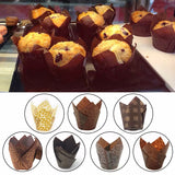 50pcs Oilproof Newspaper Style Cupcake/Muffin Liners.