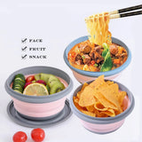 3 Pieces Silicone Folding Bowls with Lids