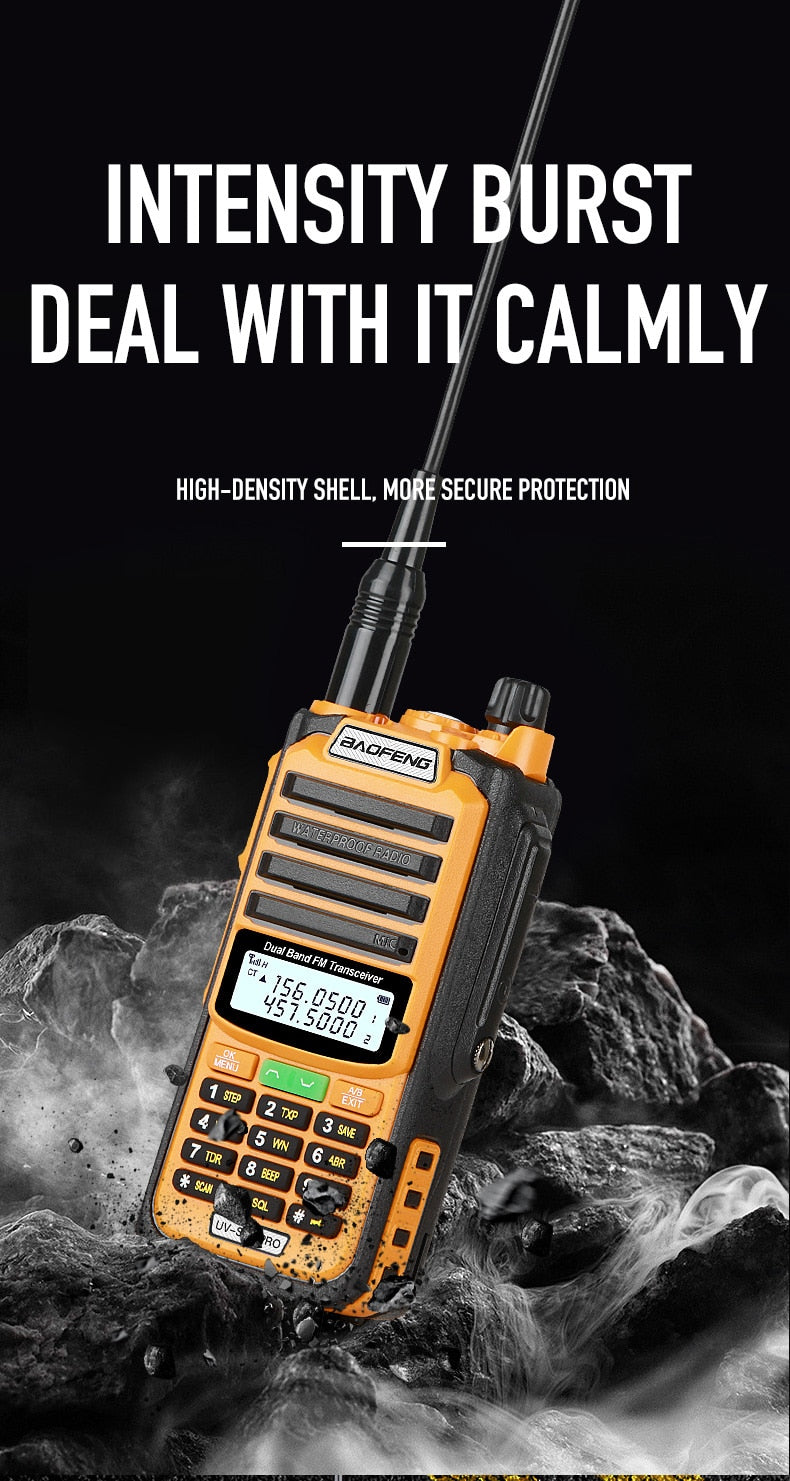 Baofeng UV S22 PRO V2 IP68 Walkie Talkie Dual Band 136-174/400-520MHz Ham Radio Upgraded Of UV9R UV5R Pro 50KM Range