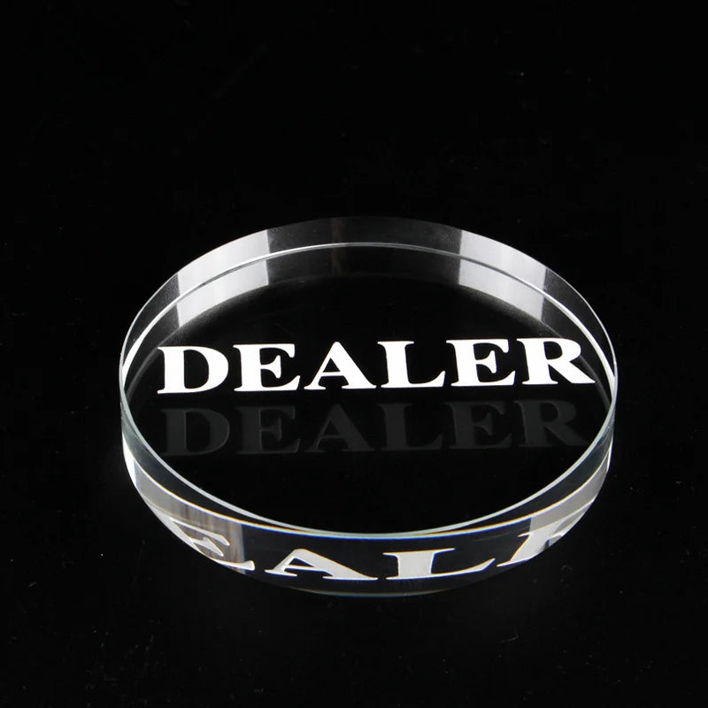 Texas Holdem Crystal DEALER Poker Chips