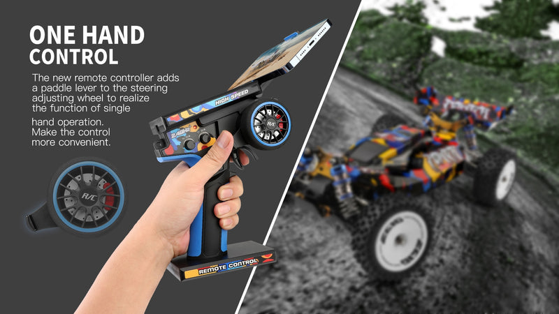 Remote control high speed off-road racing car. 75KM/H 4WD RC Car.