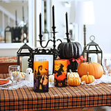 Set of 3 Real Wax Halloween Flameless Flickering LED/Battery Operated Candles.