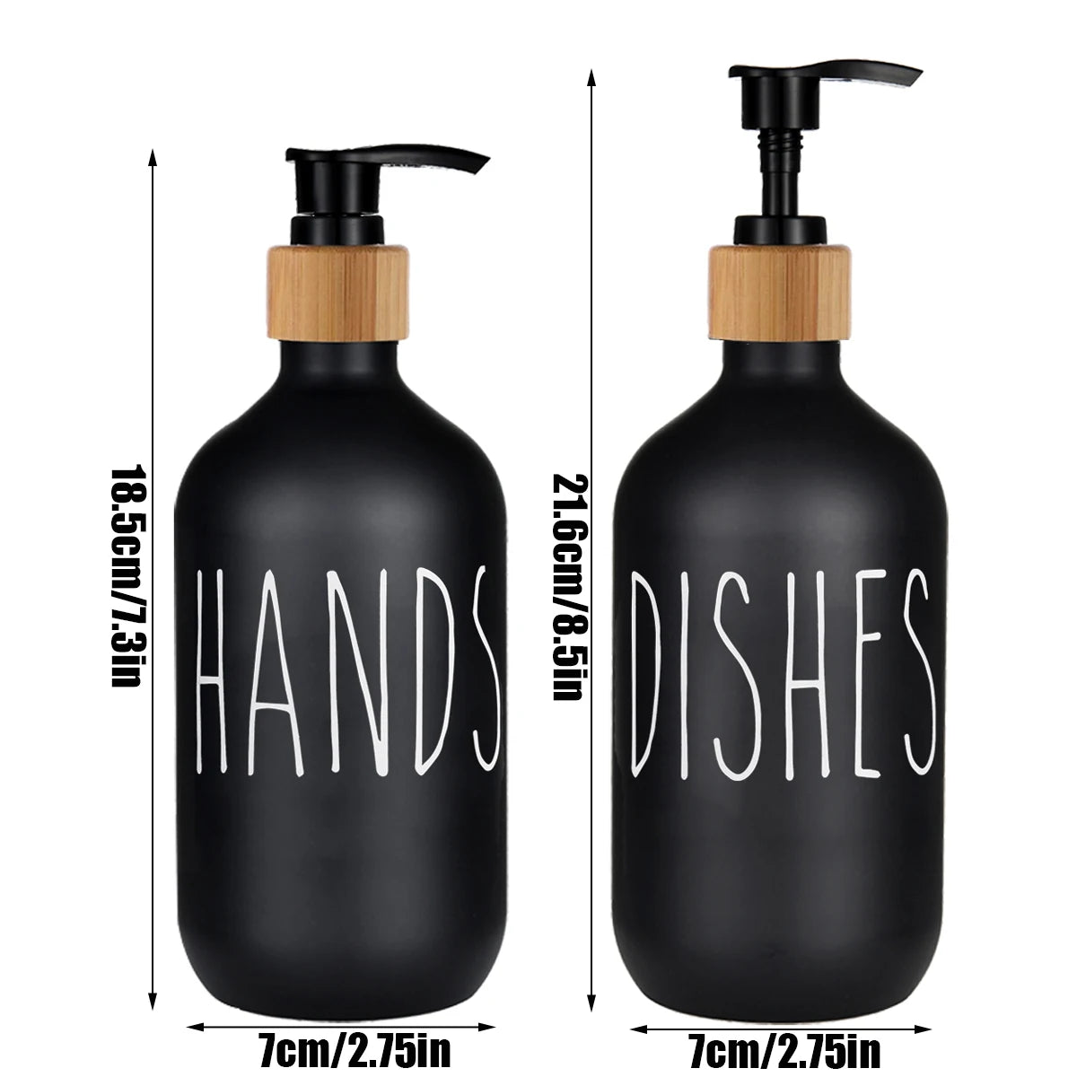 Matte Black Soap Dispensers