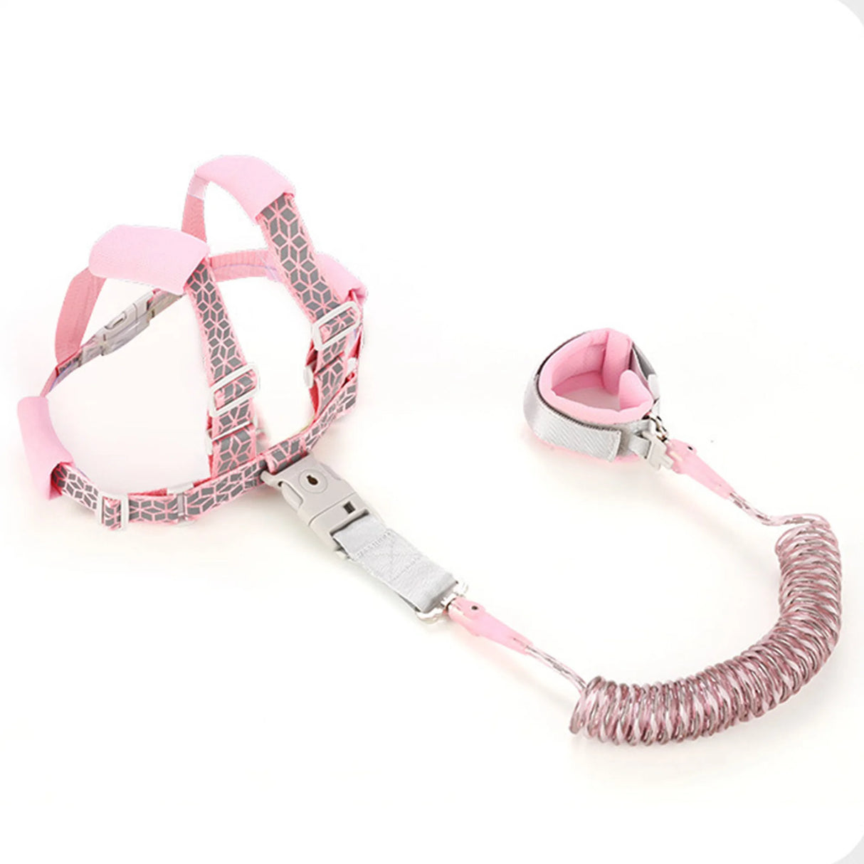 2 In 1 Toddler Reflective Wrist Link Walking Harness