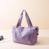 Women's AOTTLA casual handbag/carry on luggage bag for traveling.  Double zipper on bottom to expand bag..