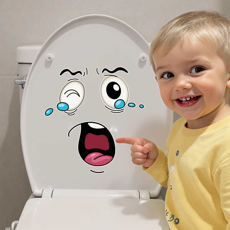 Funny Waterproof Vinyl Removable Trash Can Decals