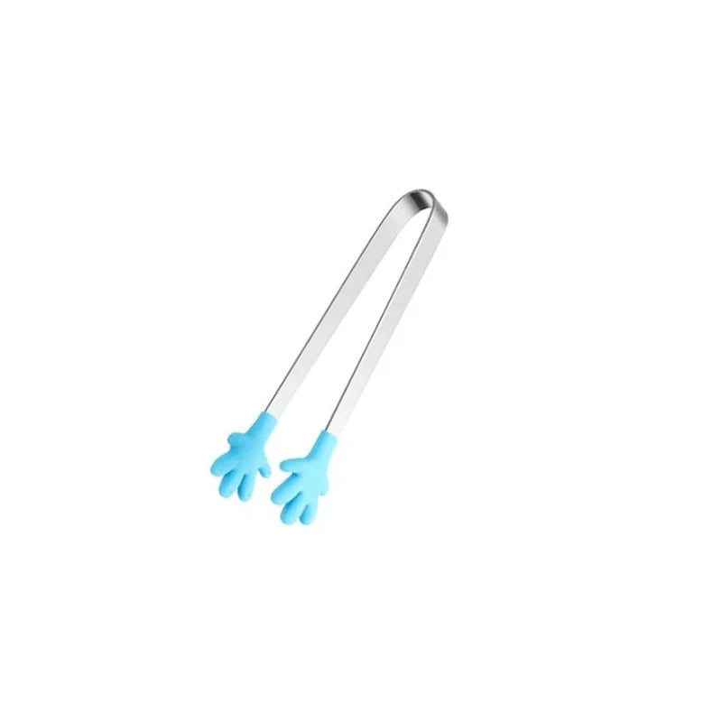 5PCS Silicone Hand Shape Mini Tongs