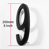 Outdoor  8 Inch Silver/Black 20cm Letters Or Numbers 0-9 For House Address