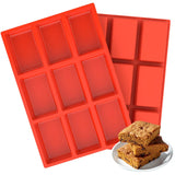 9-Cavity Silicone Non-Stick Lattice Cake Mold