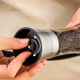 Stainless Steel Manual Glass Grinding Spice Bottle
