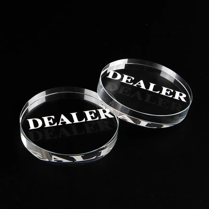 Texas Holdem Crystal DEALER Poker Chips