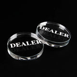 Texas Holdem Crystal DEALER Poker Chips