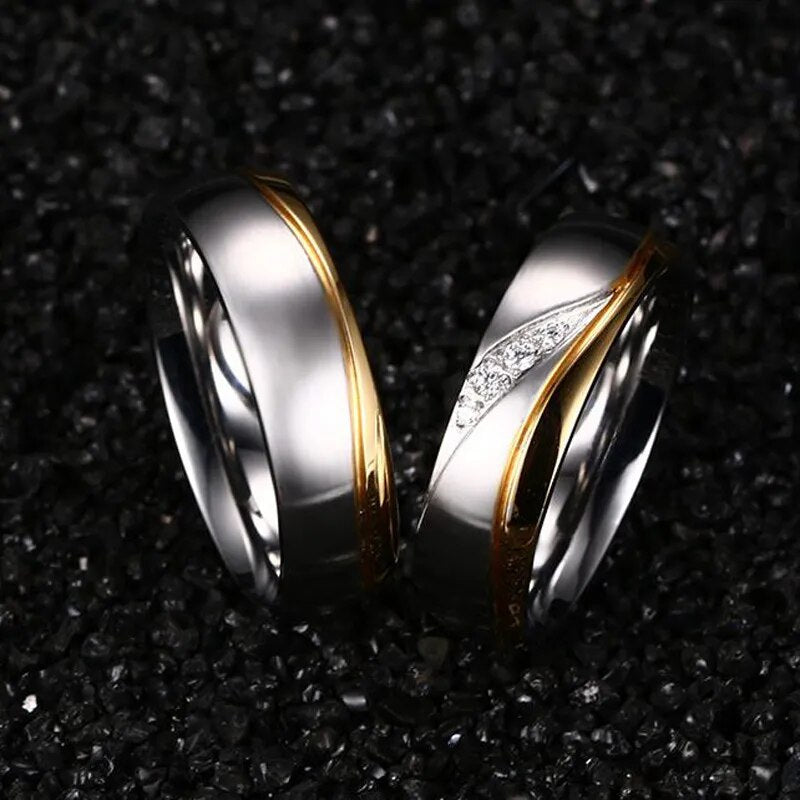 Men Or Women's Stainless Steel Personalized Rings.