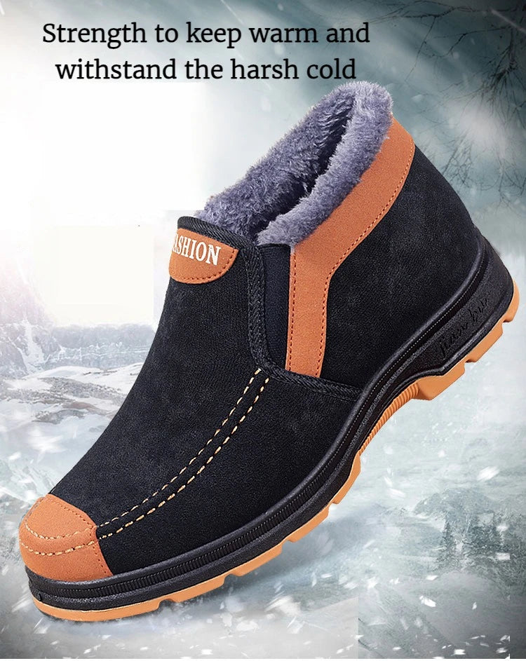 Men's Comfortable and Warm Walking Boots With Plush Insoles