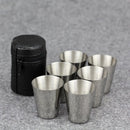 4/6Pcs Up To 70ml Stainless Steel Mini Drinkware Set.