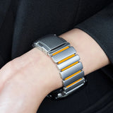 Luxury Titanium Strap for Apple Watch Ultra 3/2 49mm Series 11 10 46mm 45mm 44mm 42mm Or Silicone Bracelet For iwatch 9 8 7 6 SE 5