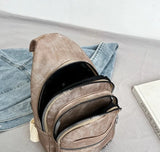 Soft Leather Casual Crossbody Shoulder Bag