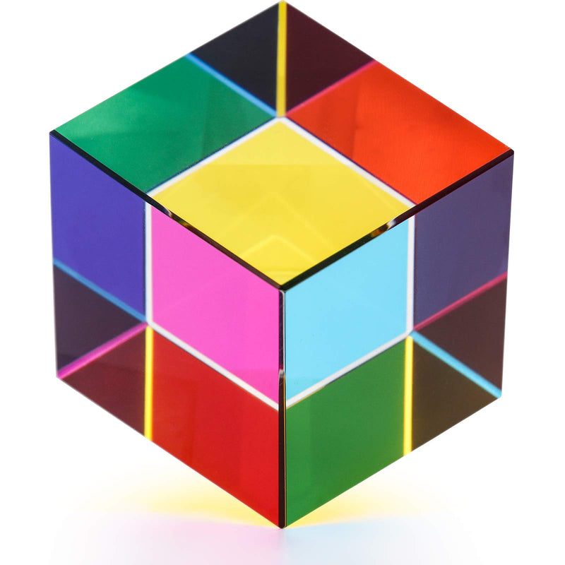 Crystal magic Color Cube Prism 30 50 60 40mm.