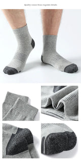 5 Pairs Of High Quality Men's Casual Cotton Breathable Socks Size 38-45..