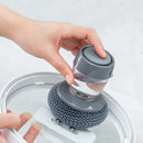 2 In 1 Dispenser Cleaning Brush with Removable Handle.