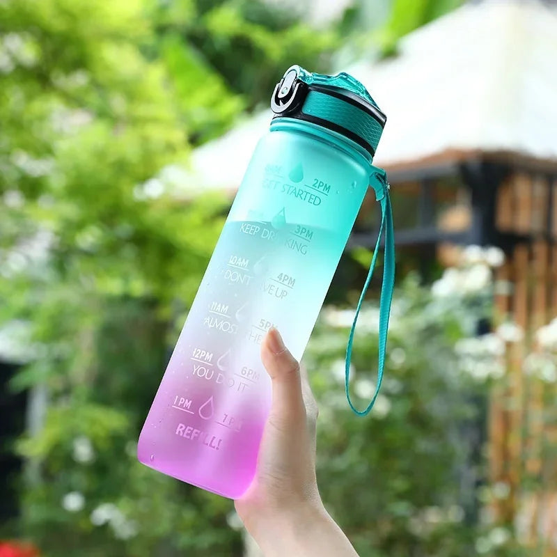 1L BPA Free Reusable Thermal Plastic Drinking Bottle