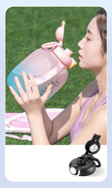GIANXI  Plastic Sports Water Bottle With Straw