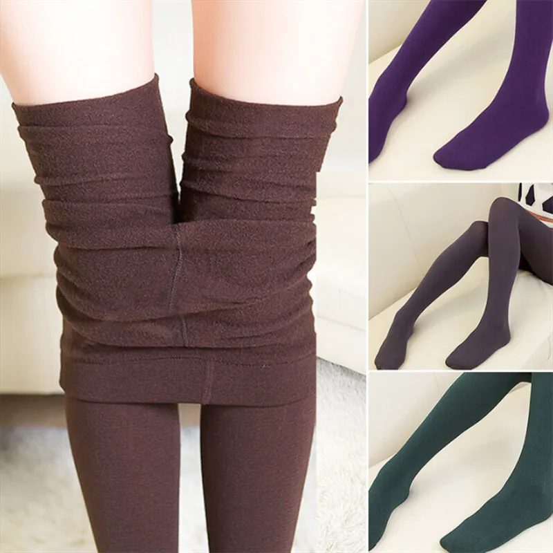 Women's Winter Warm Fleece Lined Leggings In 3 Different Styles