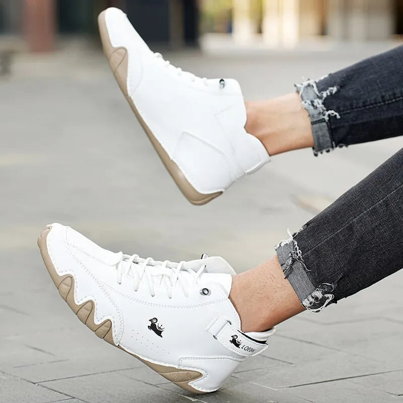 Casual Leather Ankle Boots.