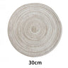 6pcs Round Woven Anti Slip Placemats Or Coasters