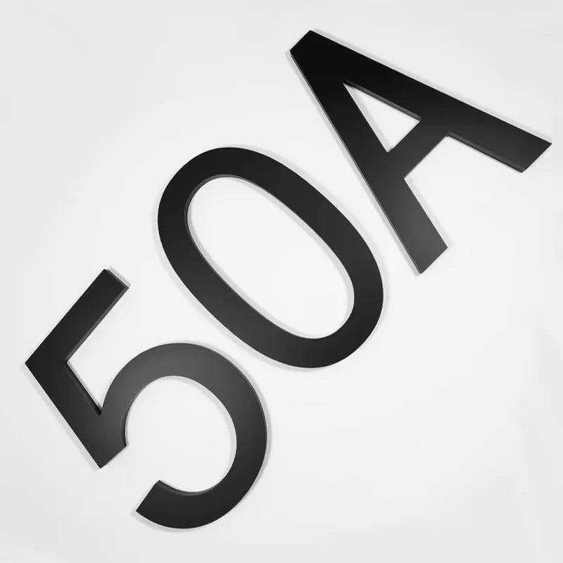 Outdoor  8 Inch Silver/Black 20cm Letters Or Numbers 0-9 For House Address