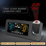 Projection Color Screen Digital Alarm Clock Temperature and Humidity Meter.